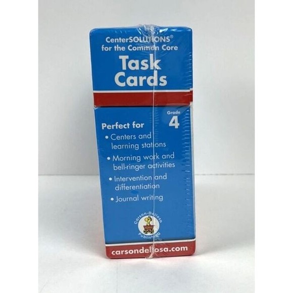 Task Cards Learning Cards, Grade 4 by Carson-Dellosa Publishing Staff (2013) - Picture 2 of 7